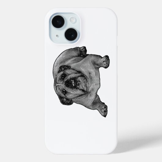 Pocket bulldog, ink-dot cool Case-Mate iPhone hülle (Rückseite)
