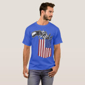Pocket Bullet US Gun Rights Kontrolle 2. Waffen T-Shirt (Vorne ganz)