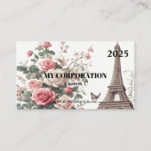 Pocket Calendar 2025 - Paris Visitenkarte (Vorderseite)