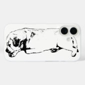 Pocket Calm, Senior Labrador Case-Mate iPhone Hülle (Rückseite (Horizontal))