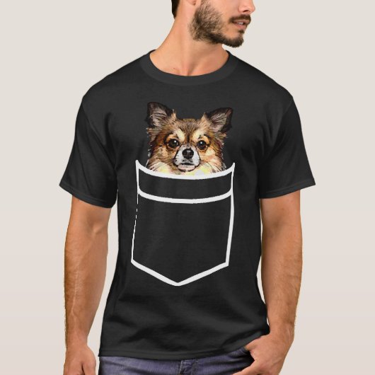 Pocket Chihuahua Funny Pet Dog Eigentümer T-Shirt (Vorderseite)