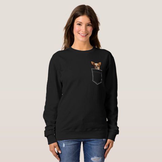 Pocket Chihuahua Sweatshirt (Vorne ganz)