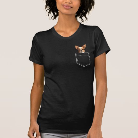 Pocket Chihuahua T-Shirt (Vorderseite)