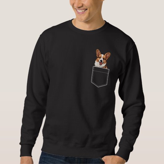 Pocket Corgi Sweatshirt (Vorderseite)
