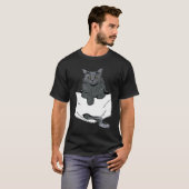 Pocket Cute Siamese Cat Kitten  cat T-Shirt (Vorne ganz)