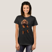 Pocket-Dackel T-Shirt (Vorne ganz)