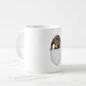 Pocket Dog Dackel Kaffeetasse (Vorderseite Links)