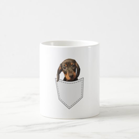 Pocket Dog Dackel Kaffeetasse (Mittel)
