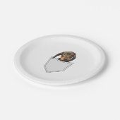 Pocket Dog Dackel Pappteller (Schrägansicht)