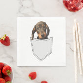 Pocket Dog Dackel Serviette (Beispiel)