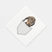 Pocket Dog Dackel Serviette (Ecke)