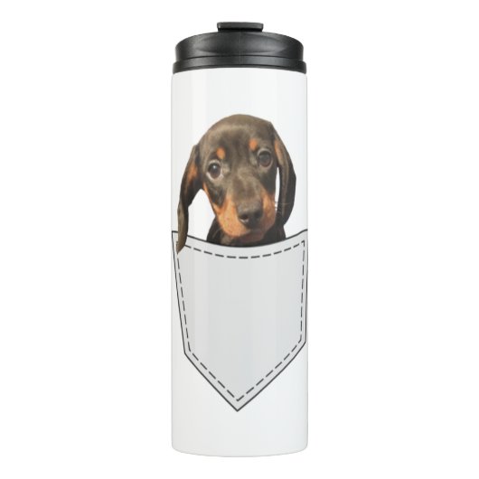 Pocket Dog Dackel Thermosbecher (Vorderseite)