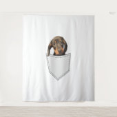 Pocket Dog Dackel Wandteppich (Vorderseite)