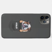 Pocket English Bulldog Niedlich Hund Hausbesitzer Case-Mate iPhone Hülle (Rückseite (Horizontal))