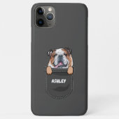 Pocket English Bulldog Niedlich Hund Hausbesitzer Case-Mate iPhone Hülle (Rückseite)
