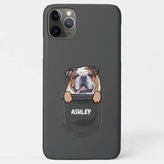 Pocket English Bulldog Niedlich Hund Hausbesitzer Case-Mate iPhone Hülle (Rückseite)