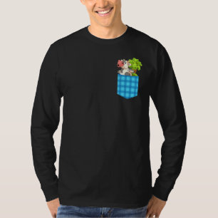 Pocket Farm Tierkuh Bauer Anbau Niedlicher Kuh T-Shirt