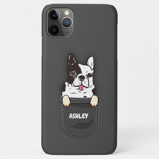 Pocket French Bulldog Niedlicher Hundebesitzer Case-Mate iPhone Hülle (Rückseite)