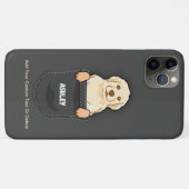 Pocket Golden Retriever Niedlich Hunde Hausbesitze Case-Mate iPhone Hülle (Rückseite (Horizontal))