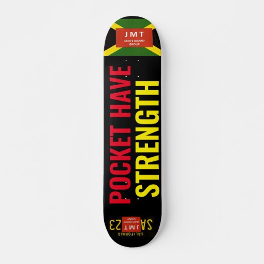 POCKET HABEN STÄRKE JMT Skateboard, 7¾ Zoll Deck Skateboard (Vorne)