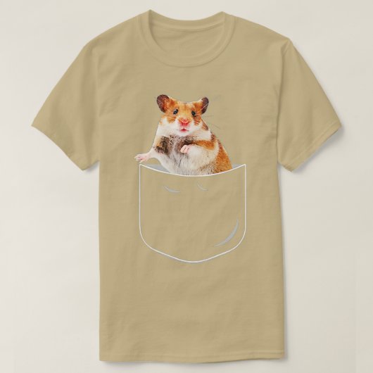 Pocket Hamster, lustiger Hamster in Pocket Geschen T-Shirt (Design vorne)