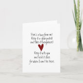 Pocket Hug-Karte (Vorderseite)