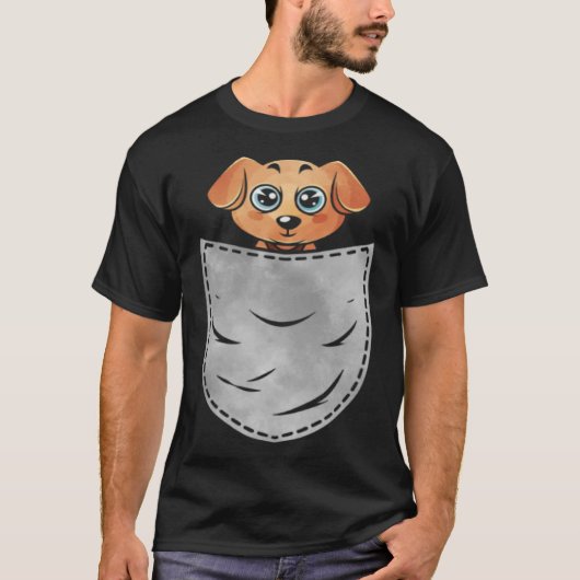 Pocket Hund Tier in Ihrem Pocket Labrador Hund T-Shirt (Vorderseite)