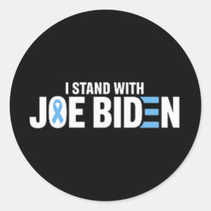 ( pocket ) Ich stehe mit Joe Biden Runder Aufkleber