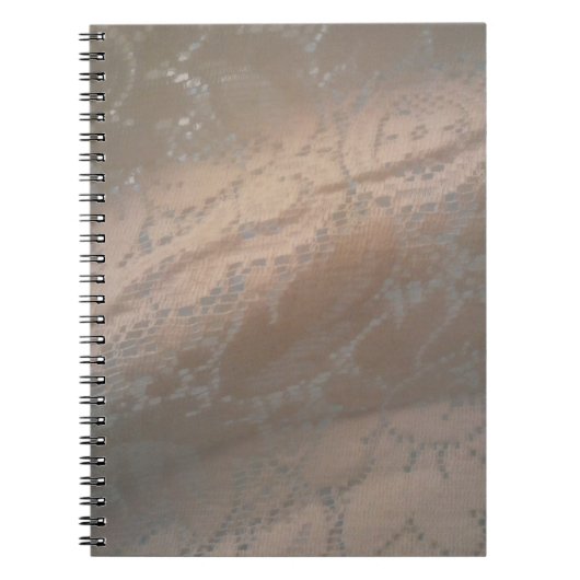 Pocket Journal mit Beige Swirl-Design Notizblock (Vorderseite)