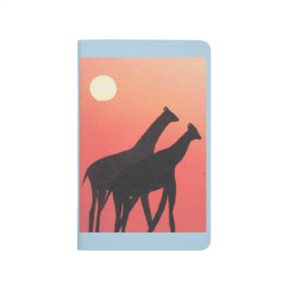 Pocket Journal mit Giraffe Design Taschennotizbuch