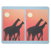 Pocket Journal mit Giraffe Design Taschennotizbuch (Vorderseite)