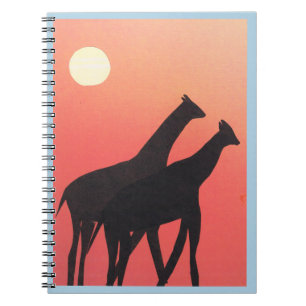 Pocket Journal mit Giraffendesign Notizblock