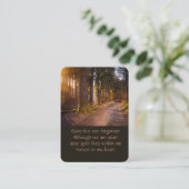 Pocket Keepake Memorial Nature Path Treil Trees Visitenkarte (Stehend Vorderseite)