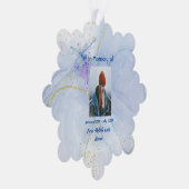 Pocket Keepake Memorial Wolf Ornament Karte (Rechts)