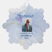 Pocket Keepake Memorial Wolf Ornament Karte (Vorderseite)