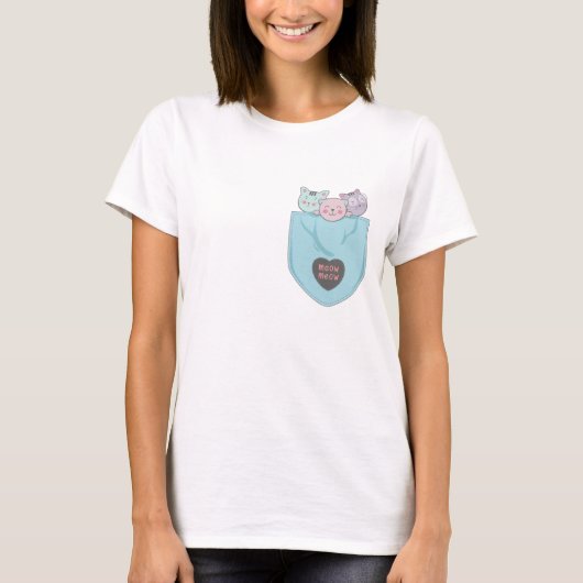 Pocket Kittens T-Shirt (Vorderseite)
