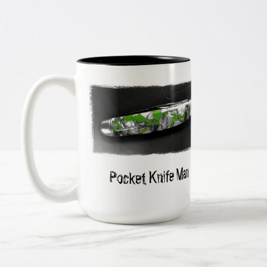 Pocket Knife Man Zweifarbige Tasse (Links)