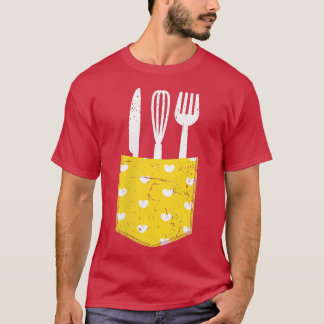 Pocket Koch Restaurant Küche Kulinarisches Highlig T-Shirt