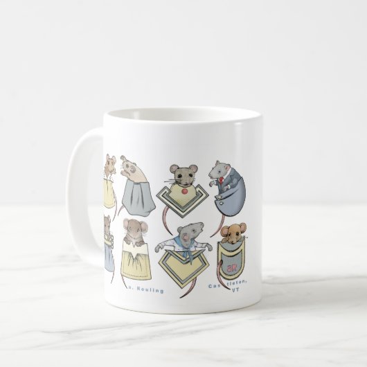 Pocket Mäuse Kaffeetasse (Vorderseite Links)