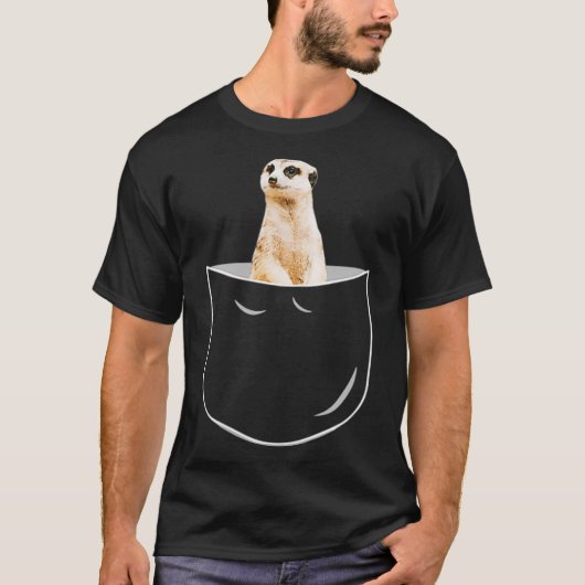 Pocket Meerkat Shirt Funny Meerkat (Vorderseite)