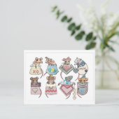 Pocket Mice Valentine Postkarte (Stehend Vorderseite)