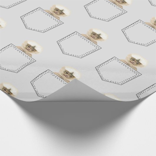 Pocket Monkey Art Geschenkpapier (Ecke)