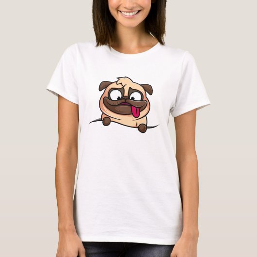 Pocket Mops T-Shirt (Vorderseite)