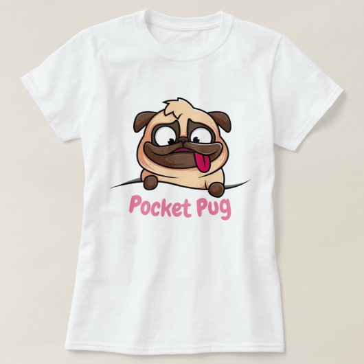 Pocket Mops T-Shirt (Design vorne)
