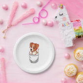 Pocket Niedlich Jack Russell Terrier Pappteller (Party)