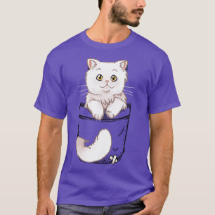 Pocket Niedlich Persian Cat Kitten T-Shirt