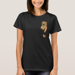 Pocket Niedlich Shar Pei Welpenhund T-Shirt