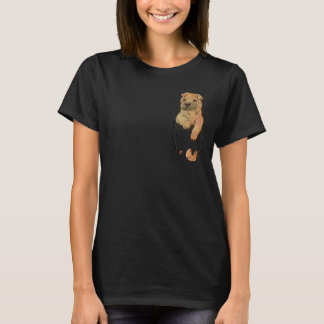 Pocket Niedlich Shar Pei Welpenhund T-Shirt