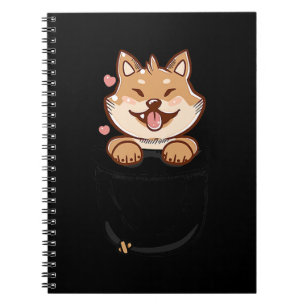 Pocket niedlich Shiba inklusive Welpenhund   Begle Notizblock