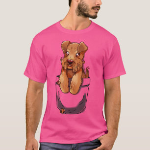 Pocket Niedlich Welsh Terrier Dog T-Shirt